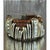 Brass Vintage Leather & Silver Rhinestone Cuff Bracelet For Sale - Image 8 of 12