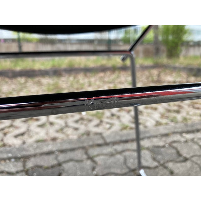 Early 21st Century Model 420 Side Chair in Saddle Leather by Harry Bertoia for Knoll Inc. / Knoll International, 2017, Set of 6 For Sale - Image 5 of 18