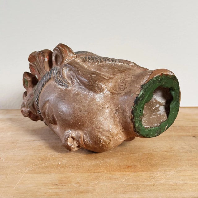 Early 20th Century Antique Carved Kwan Yin (Guan Yin) With Primitive Painted Detail For Sale - Image 5 of 6