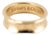 Vintage Tiffany & Co. 1837 Medium Model 18k Yellow Gold Concave Band Ring, Size 6.5 For Sale