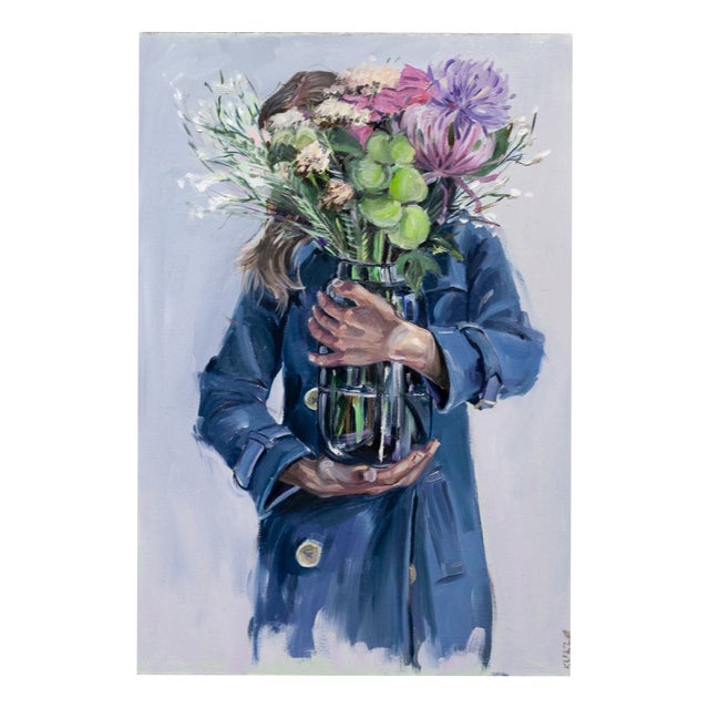 Justyna Kuklo, Melancholy I, 2025, Oil Painting on Canvas, Framed For Sale