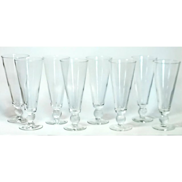 Libbey Glass Co. Vintage Sport Pilsners- Set of 8 For Sale - Image 4 of 8