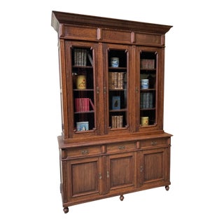 Antique Art Nouveau Bookcase, 1910 For Sale