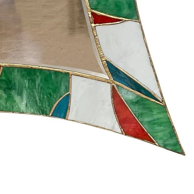 1980s Vintage Glass Mirror, 1980s For Sale - Image 5 of 9