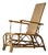 Vintage German Rattan Lounge Chair with Extendable Ottoman, 1930s For Sale