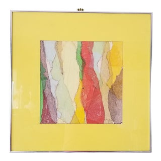 1970 John Goldstein Mixed Media Abstract Painting/ Sold For Sale