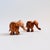 Mid 20th Century Wood Elephant Toothpick Holders - Set of 2 For Sale - Image 5 of 9