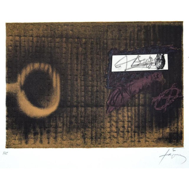Modern Antoni Tàpies, l'Etiquette, 1979, Lithograph For Sale - Image 3 of 3