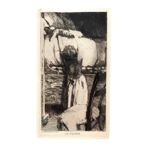 A 19th Century Etching, "The Doll," Paul-Albert Besnard (French, 19th Century)