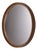 Round Plastic Wall Mirror in Faux Wood, 1970s For Sale
