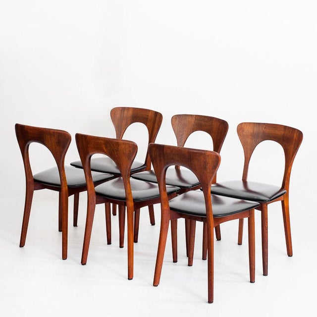 Scandinavian Peter Chairs by Niels Koefoed for Koefoeds Møbelfabrik, Denmark, 1960s,Set of 6, in Very Good conditions....