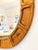 Brutalist Scandinavian Oval Pine Mirror, Denmark, 1960s For Sale - Image 9 of 10