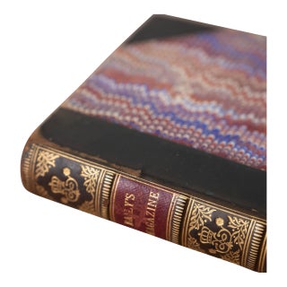1923 Baily's Magazine of Sports & Pastimes Vol. 119 Antique Gilt Leather Book For Sale