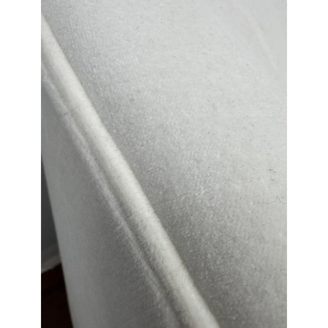 Restoration Hardware Restoration Hardware 1950s Italian Shelter Arm Sofa – White Upholstery For Sale - Image 4 of 10