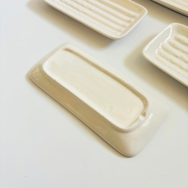 California Pottery Asparagus Plates - Set of 4 For Sale - Image 10 of 11