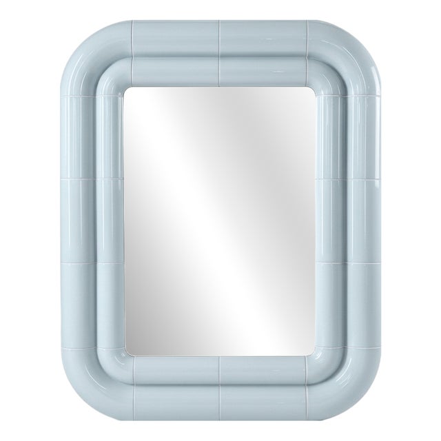Portalito Mirror in Ice Blue by Tilecito For Sale