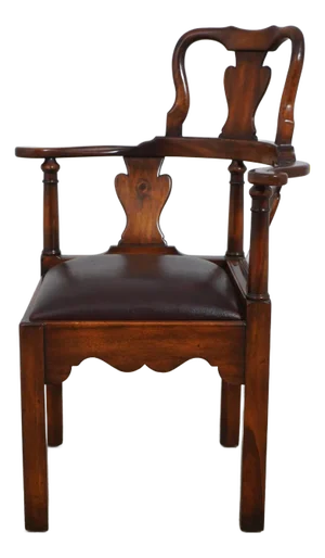 Theodore Alexander Chippendale Style Mahogany Corner Chair