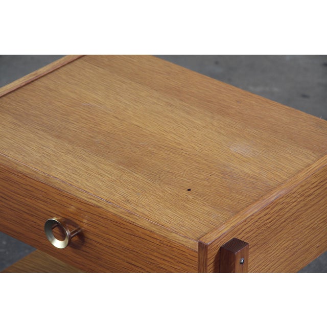 Mid-Century Danish Oak Nightstand, 1970s For Sale - Image 4 of 17