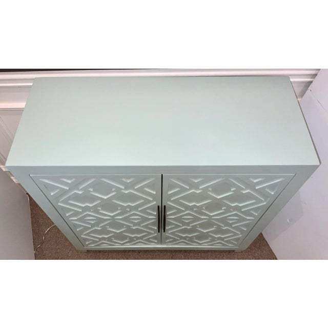 2020s Modern Ronin’s Egg Blue Geometric Cabinet For Sale - Image 5 of 7