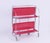 Vintage Red Foldable Bar Cart in Chrome Metal, 1960s For Sale - Image 4 of 10