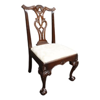 Henredon Chippendale Style Claw & Ball Side Chair For Sale