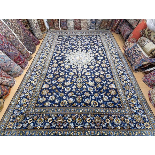 Vintage Hand-Knotted Kashan Rug For Sale - Image 18 of 18