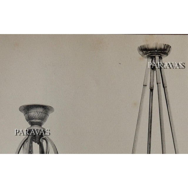 French Art Deco Semi Flush Mount by Ranc Freres 1930 France - 5 Available For Sale - Image 13 of 13