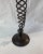 1980s Vintage Sarreid Metal Braided Candle Holder For Sale - Image 5 of 8