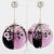 2010s Prada Runway Ss 2016 Black and Pink Sequin Disco Clip Earrings - 2 Pieces For Sale - Image 5 of 10