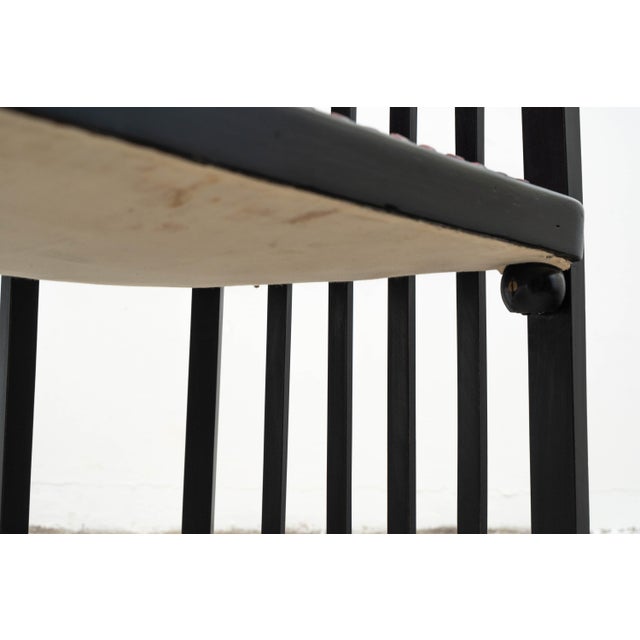 Fledermaus Sofa in Black-Finished Beech and Red Leather by Josef Hoffmann for Jacob & Josef Kohn, 1890s For Sale - Image 15 of 18