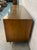 Wood Mid-Century Modern Walnut and Brass Six Drawer Dresser For Sale - Image 7 of 18