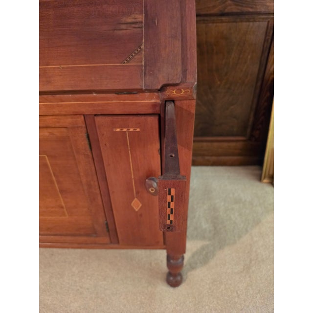 Early 19th Century Ohio Valley Cherry Secretary Desk With Hidden Compartment For Sale - Image 13 of 18