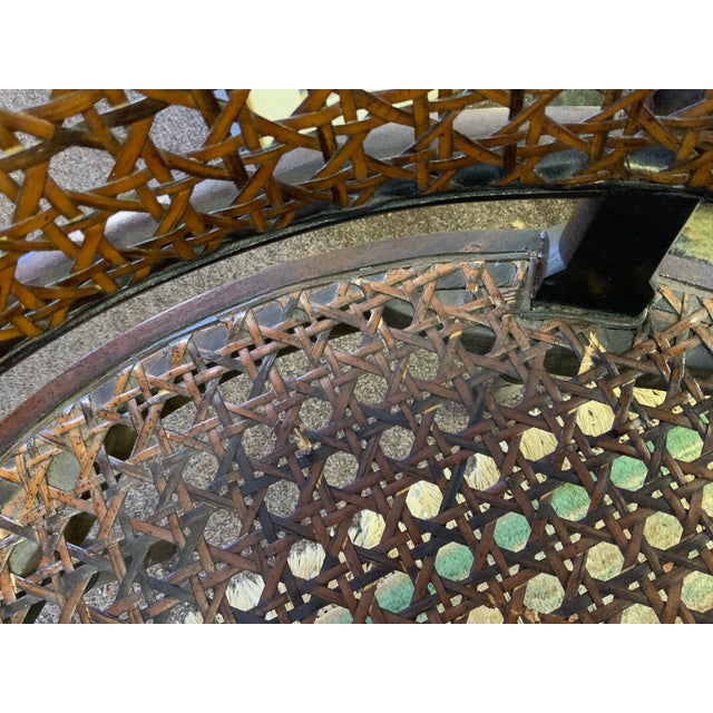 20th Century Faux Bamboo Cane Chairs, Pair For Sale - Image 9 of 16