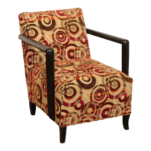 Early 21st Century Contemporary Geometric Upholstered Lounge Arm Chair