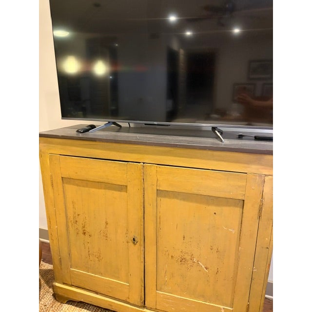 Antique French Country Style Wood Cabinet or Hutch For Sale - Image 4 of 4