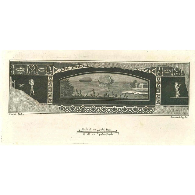 Nicolò Vanni, Ancient Roman Fresco, 18th-Century For Sale