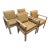 Williams-Sonoma Home Outdoor Teak Wood Arm Chairs, Set of Four For Sale
