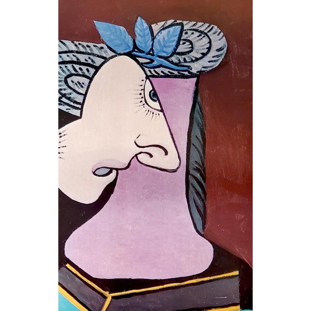Pablo Picasso The Straw Hat with Blue Foliage, poster 1979 Offset poster for the exhibition Works received in payment of...