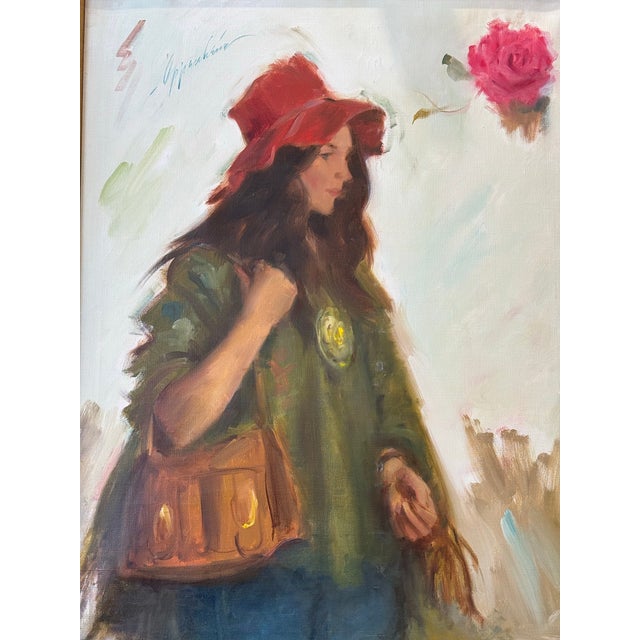 This is the painting "Women With Hat". It was produced and signed by Samuel Edmund Oppenheim as you can see in the photos....