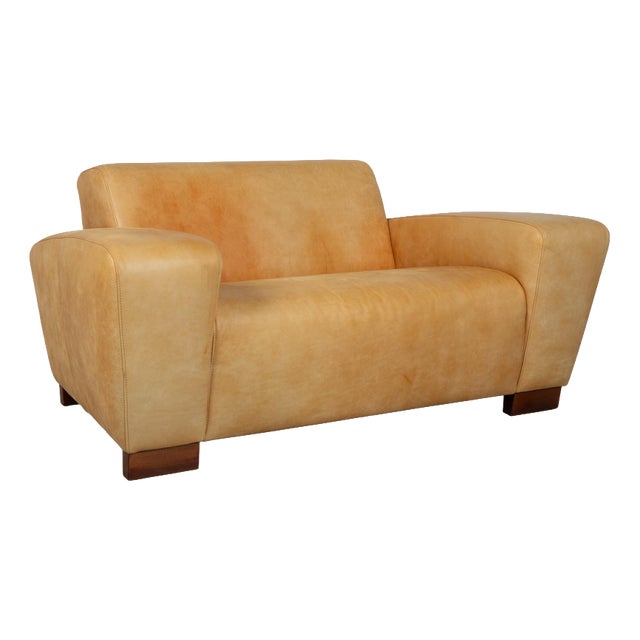 Cognac Leather Lounge Chair from Machalke For Sale