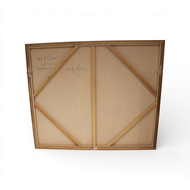 Contemporary Ochre Field by Jennifer Gibbs For Sale - Image 3 of 9