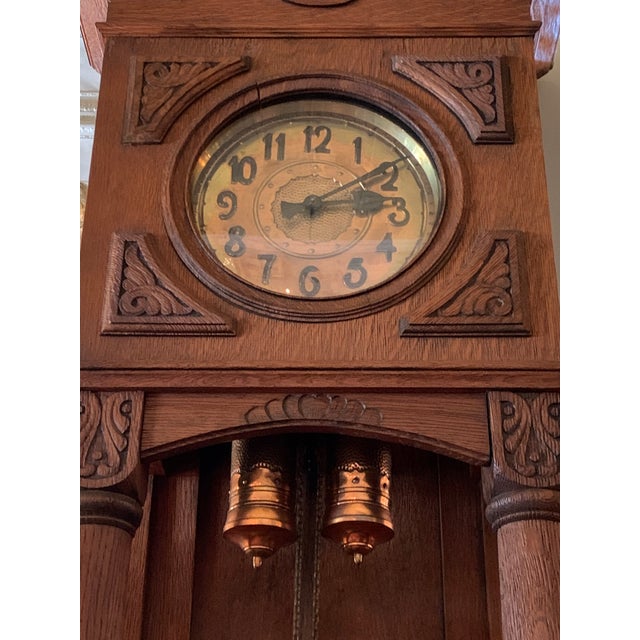 19th Century Gustav Becker Grandfather Clock Chairish