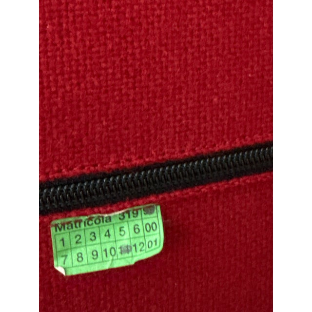 1970s 1975 Attributed to Warren Platner for Knoll Lounge Chairs – Pair – Original Red Upholstery For Sale - Image 5 of 5