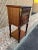 Pair Louis XVI Style Ormolu Mounted Marquetry Mahogany Marble Top Bedside Tables, 19th Century For Sale In Washington DC - Image 6 of 12