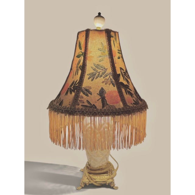 Rifle Paper Co. Primavera Italian Botanical Lampshade With Gold Trim For Sale - Image 4 of 4