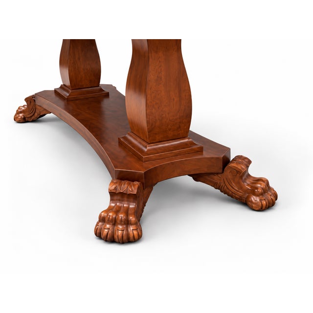 Wood Antique Rectangular Wooden Library or Writing Table/Desk For Sale - Image 7 of 7