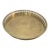 Mid-Century Large Brass Pierced Gallery Serving Tray For Sale