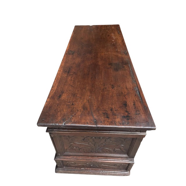 The chest is most probably from the Catalan region of Spain. The chest is still in original condition and was never restored.