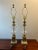 Brass Pair of Large Mid-Century Stiffel Brass and Cut Crystal Column Table Lamps For Sale - Image 8 of 9