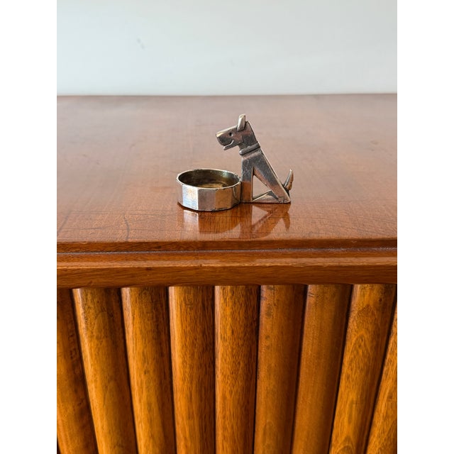 Metal Art Deco Silver-Plated Ric & Mac Small Ashtray, Edouard Marcel Sandoz, Gallia Christofle, France 1930s For Sale - Image 7 of 8